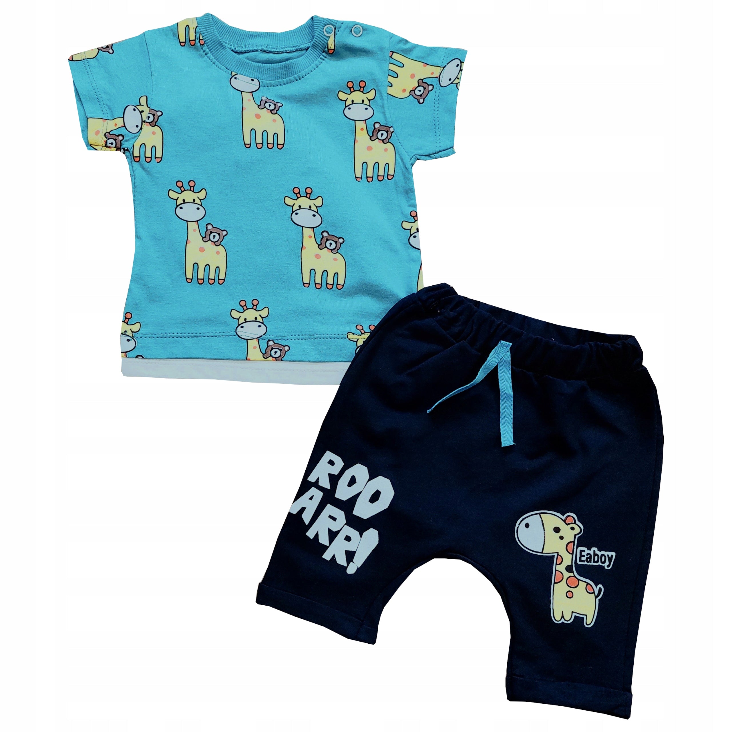 Komplet chłopięcy koszulka kr rękaw spodenki