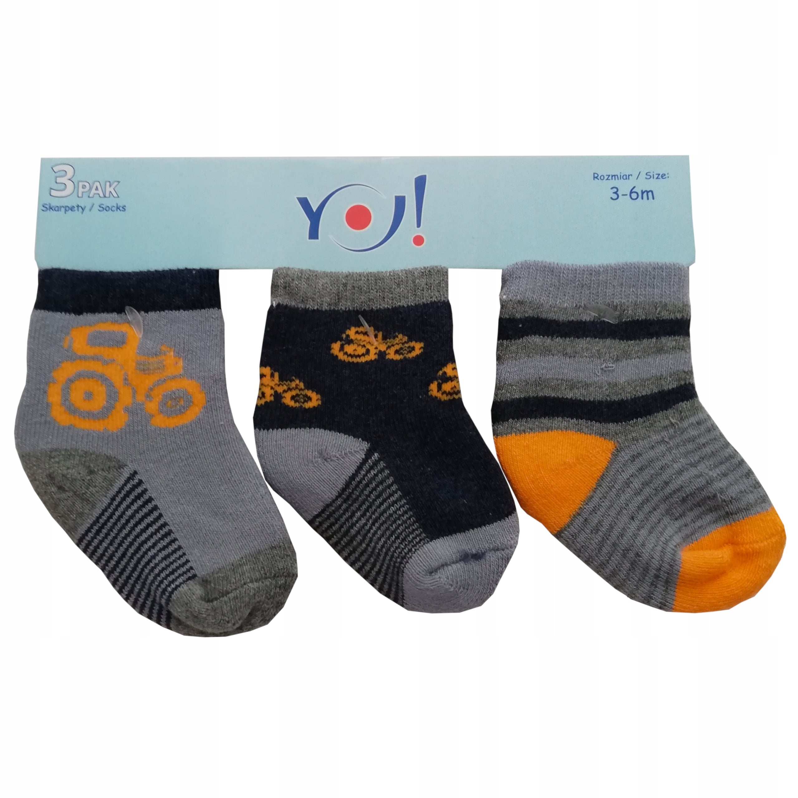 Skarpetki niemowlęce YOCLUB 2x 3 pak ciepłe frotte Polskie