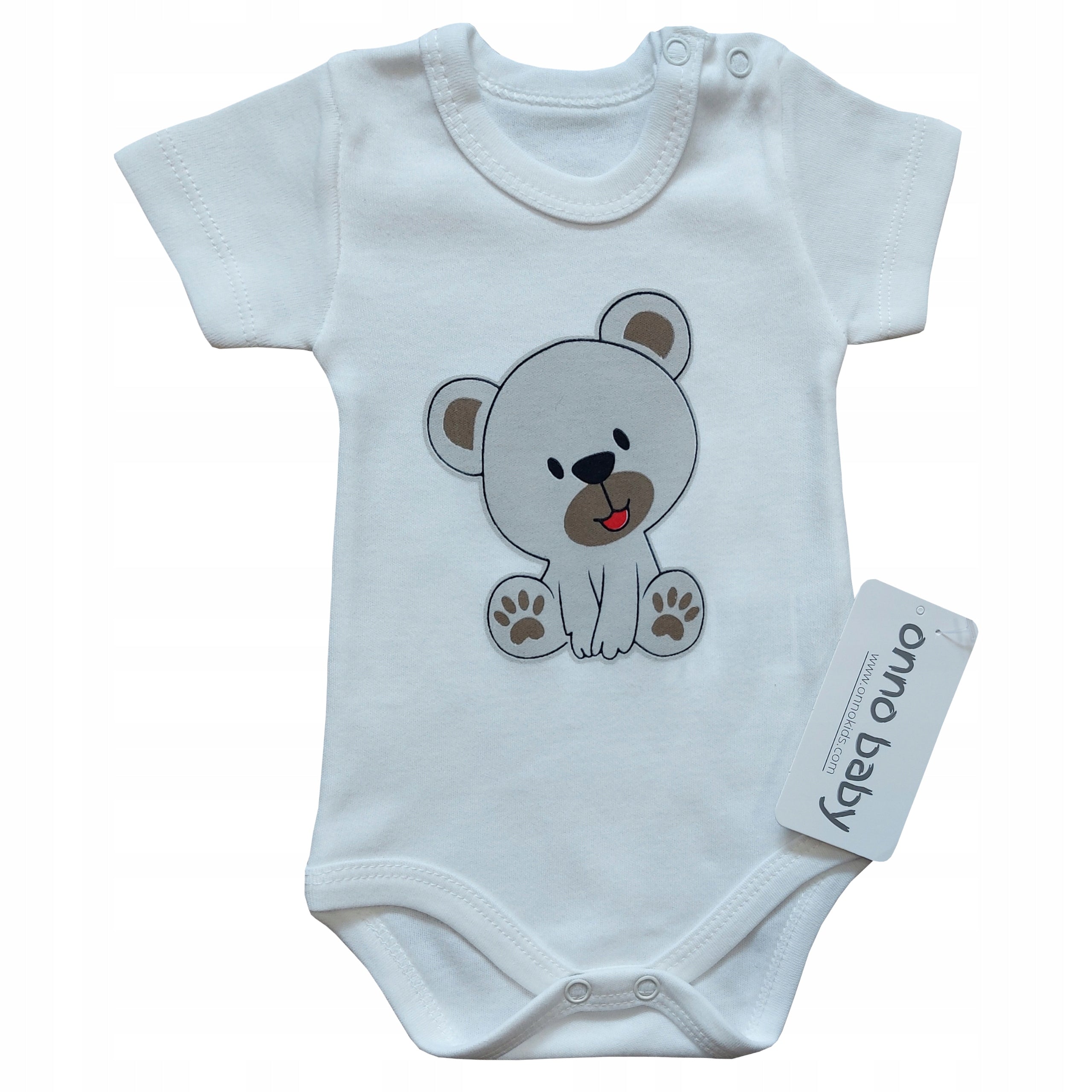 Body niemowlęce krótki rękaw bawełna