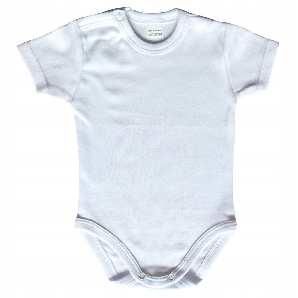 Body białe r. bawełna krótki rękaw Polskie