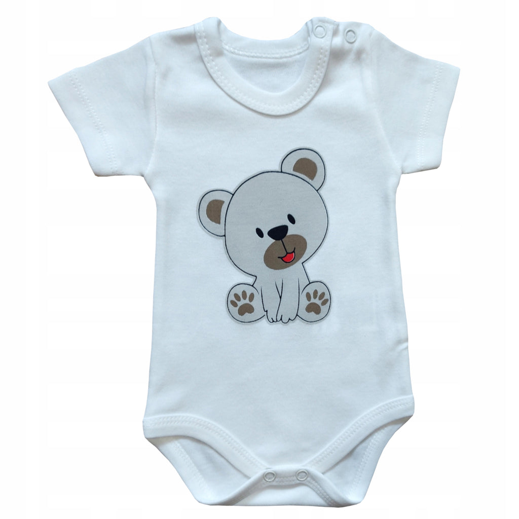 Body niemowlęce krótki rękaw bawełna