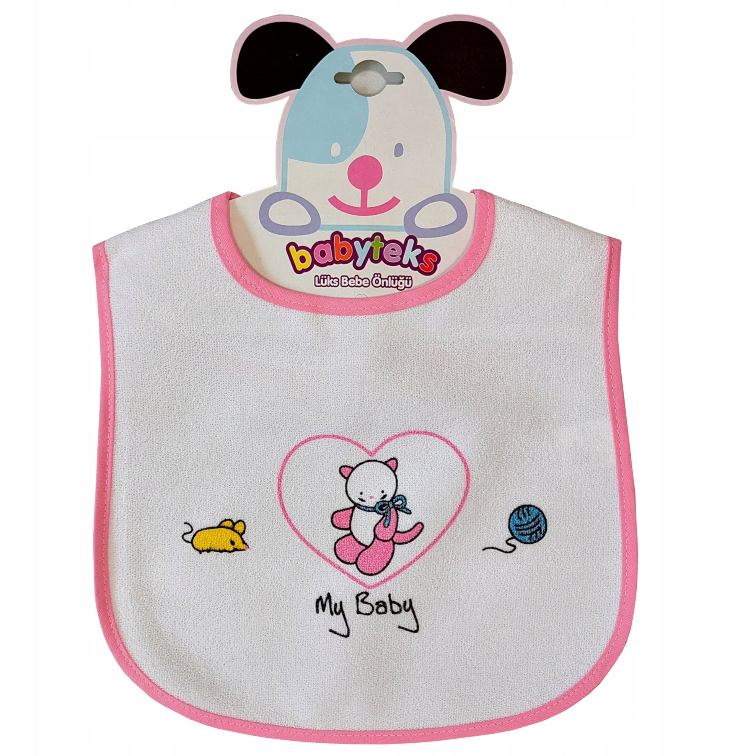 Śliniaki bawełniane na rzep duże wodoodporne 2 pak