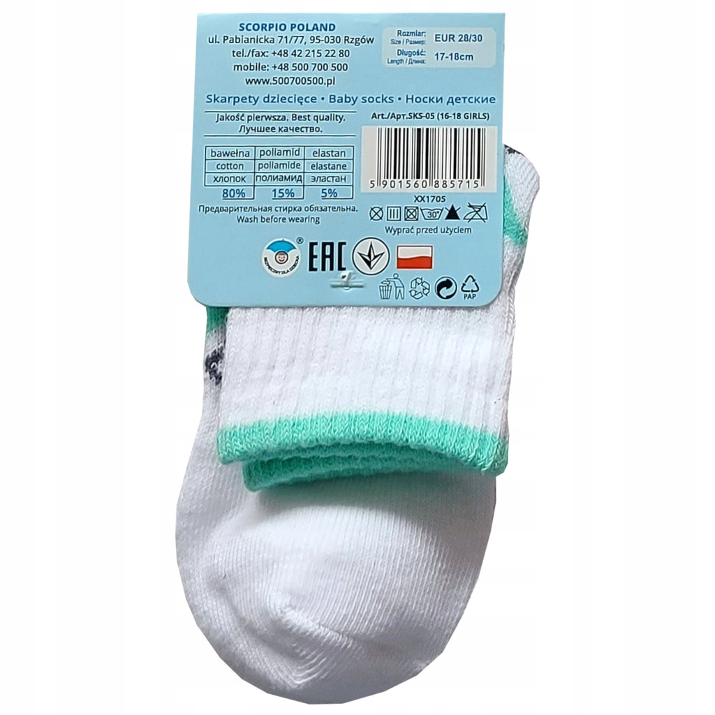 Skarpetki dziewczęce bawełna r.POLSKIE YO!