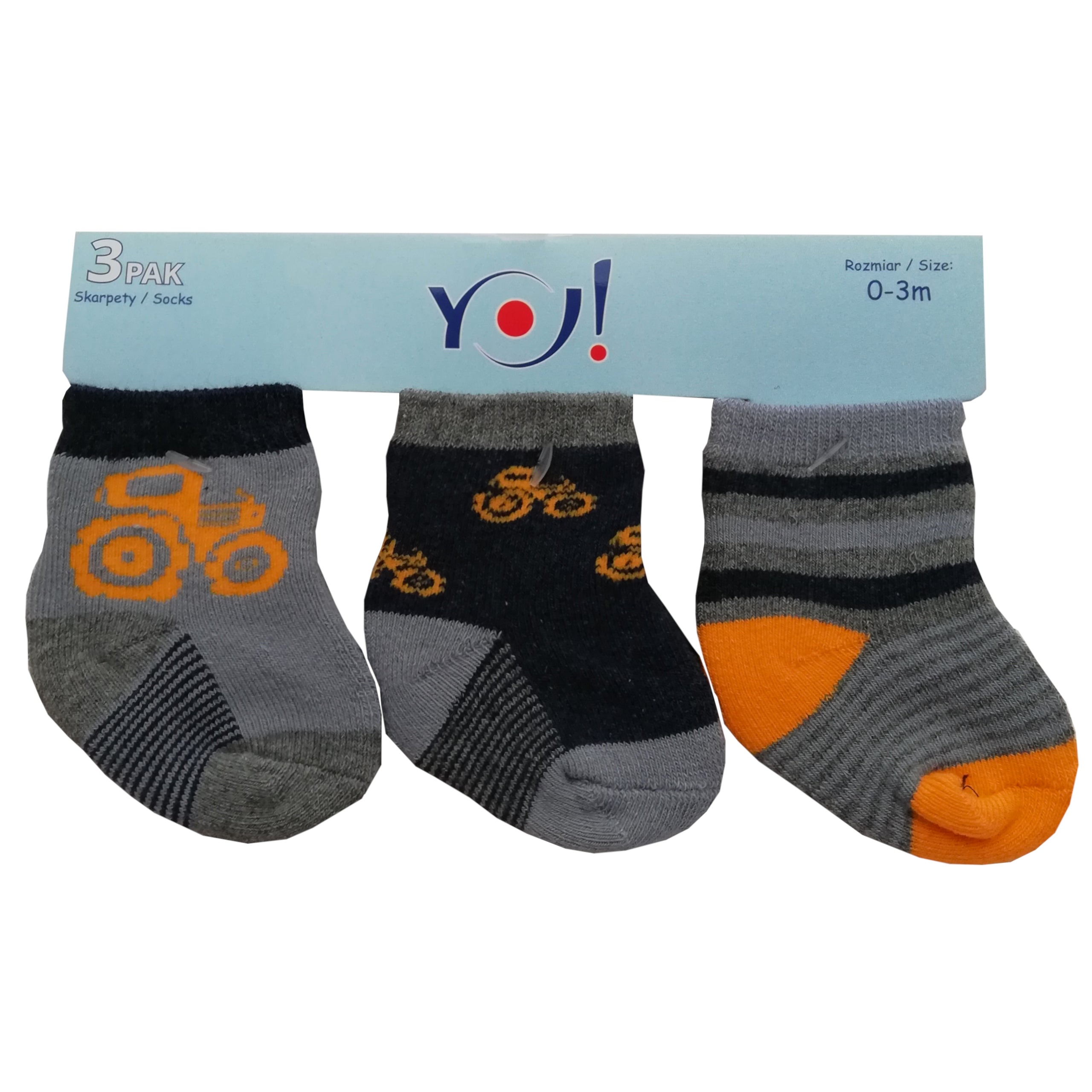 Skarpetki niemowlęce YOCLUB 2x 3 pak ciepłe frotte Polskie