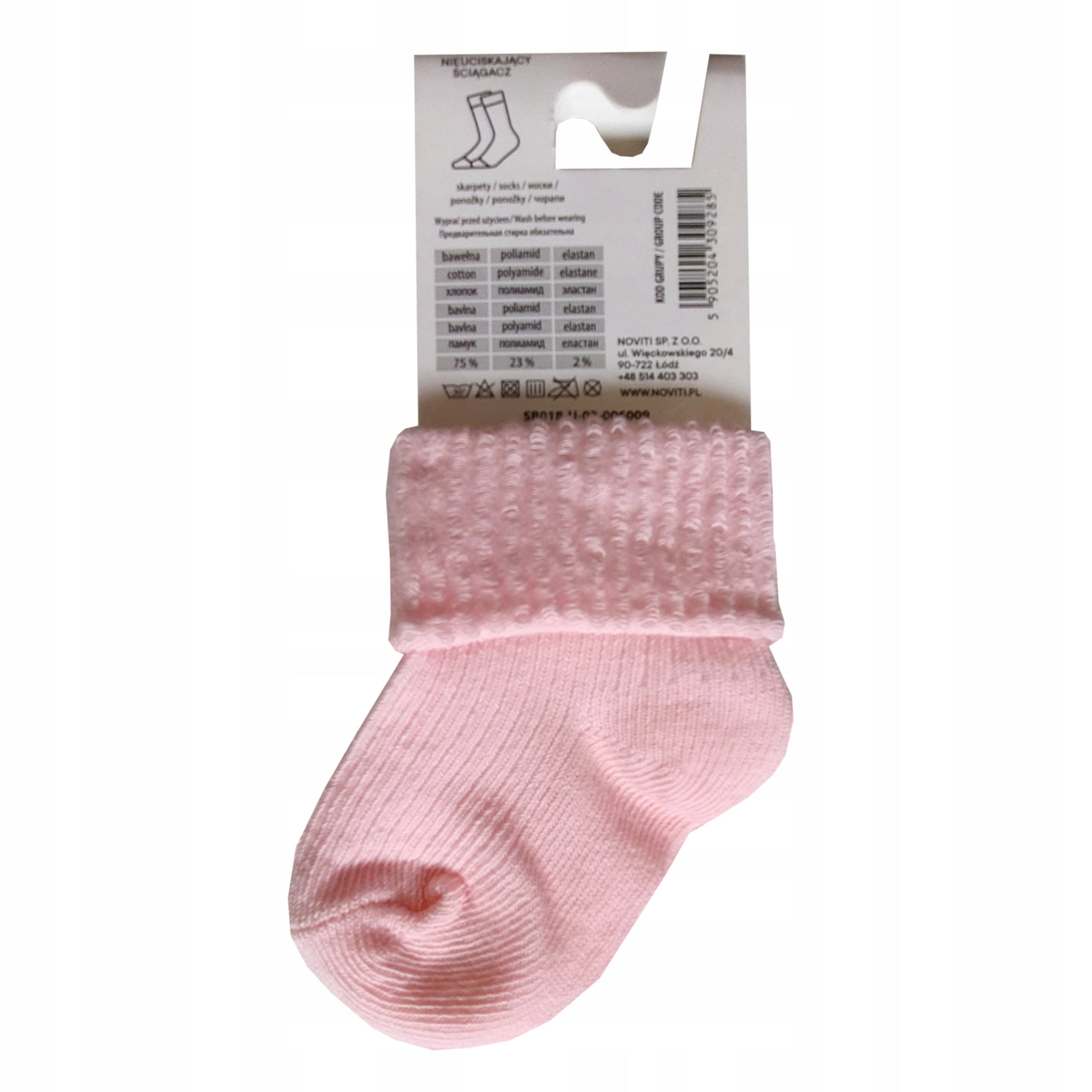 Skarpetki niemowlęce bezuciskowe Noviti