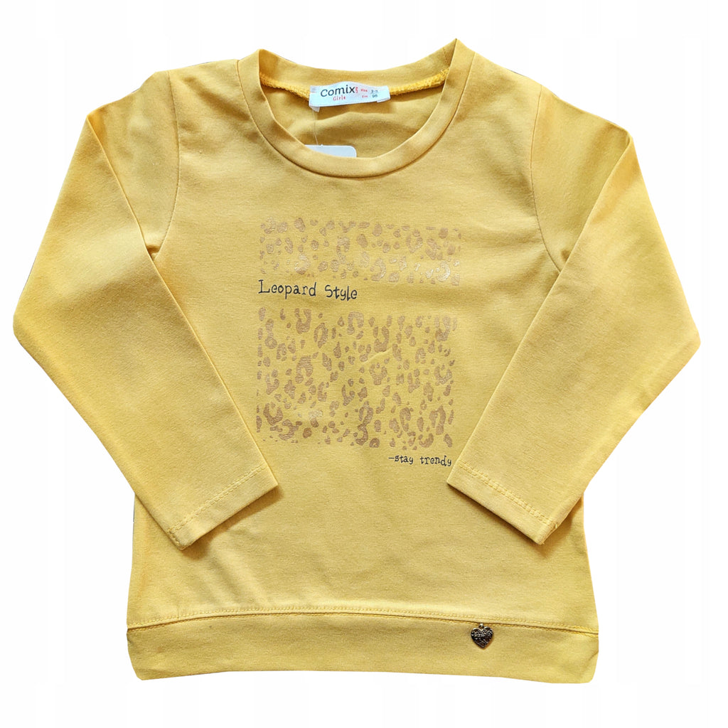 Komplet dziewczęcy bawełna spodnie bluzka L