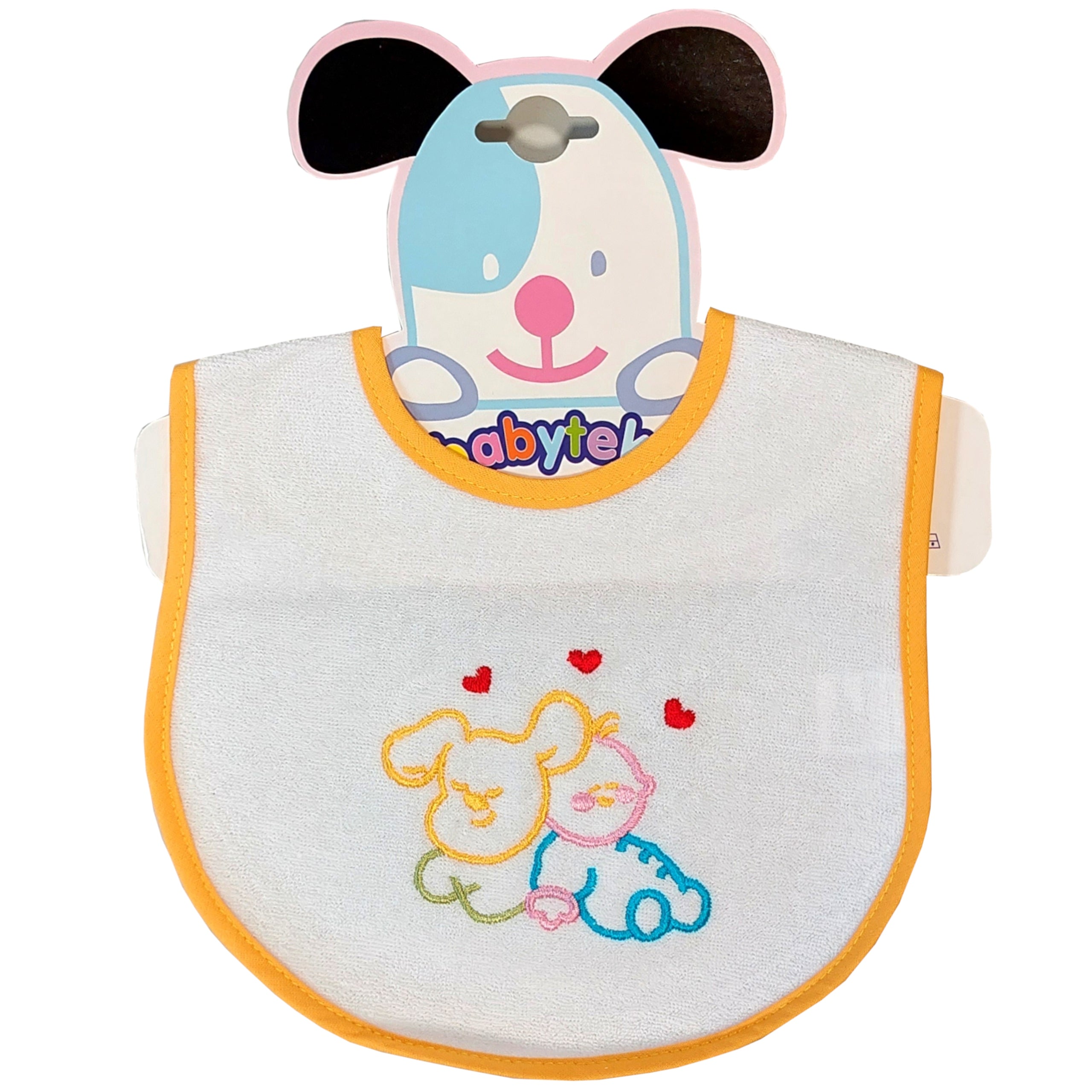 Śliniaki bawełniane na rzep wodoodporne 2 pak