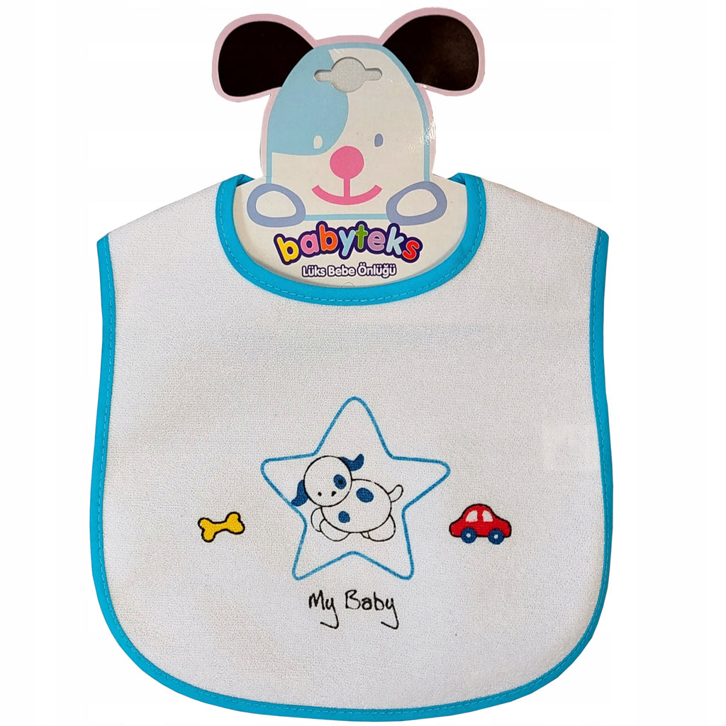 Śliniaki bawełniane na rzep duże wodoodporne 2 pak