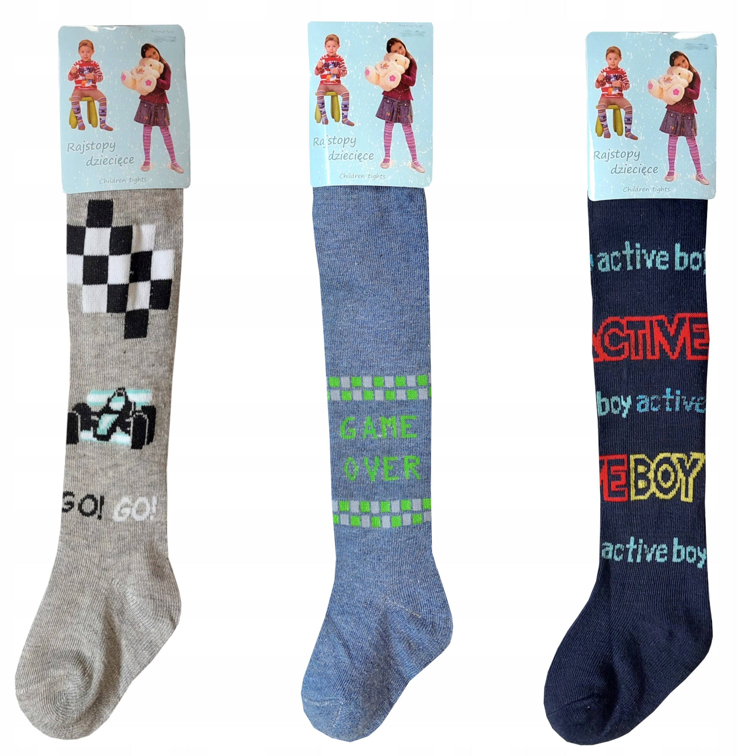 3 pak rajstopy chłopięce rajtuzy Polskie YOCLUB