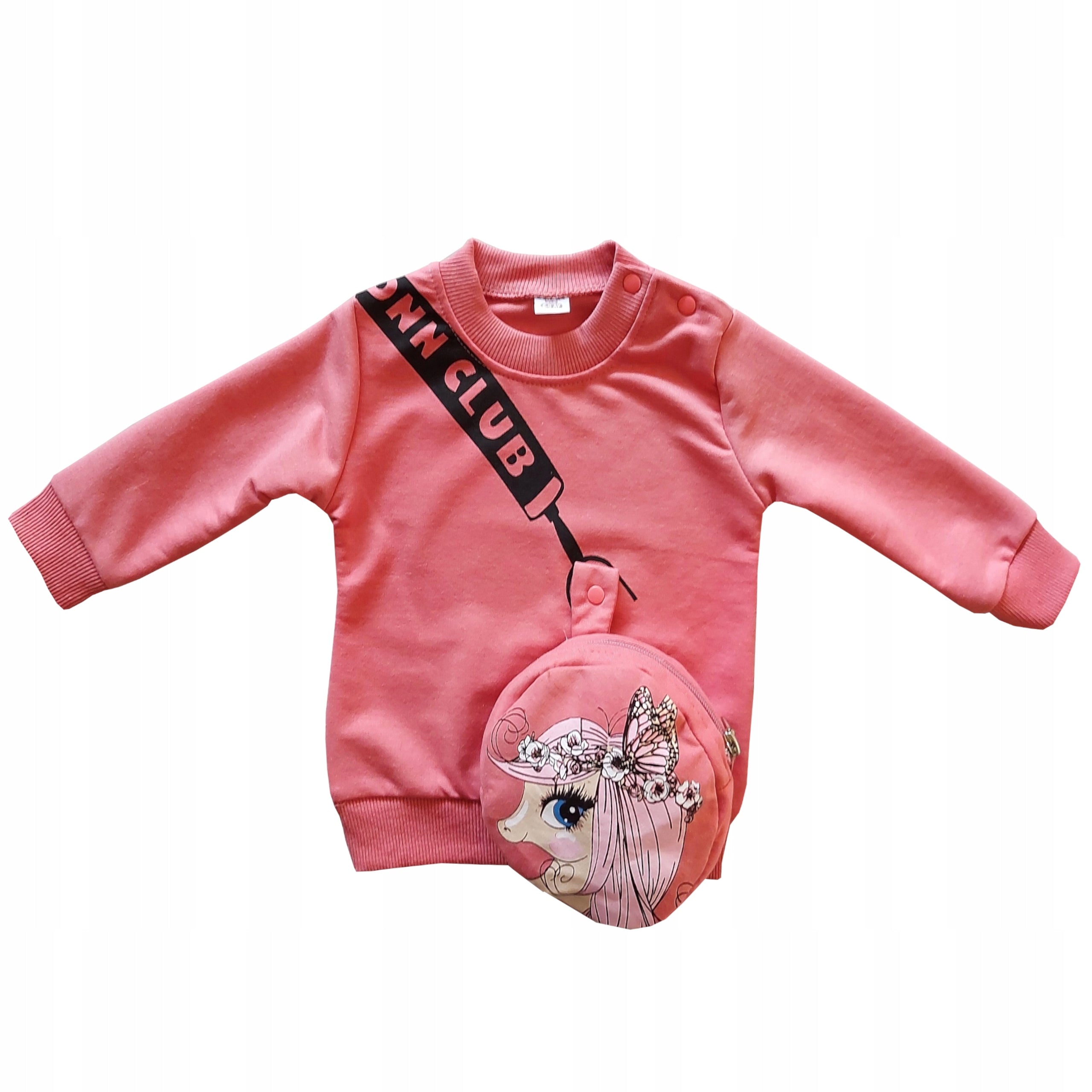 Dres dziewczęcy komplet z torebką bawełna