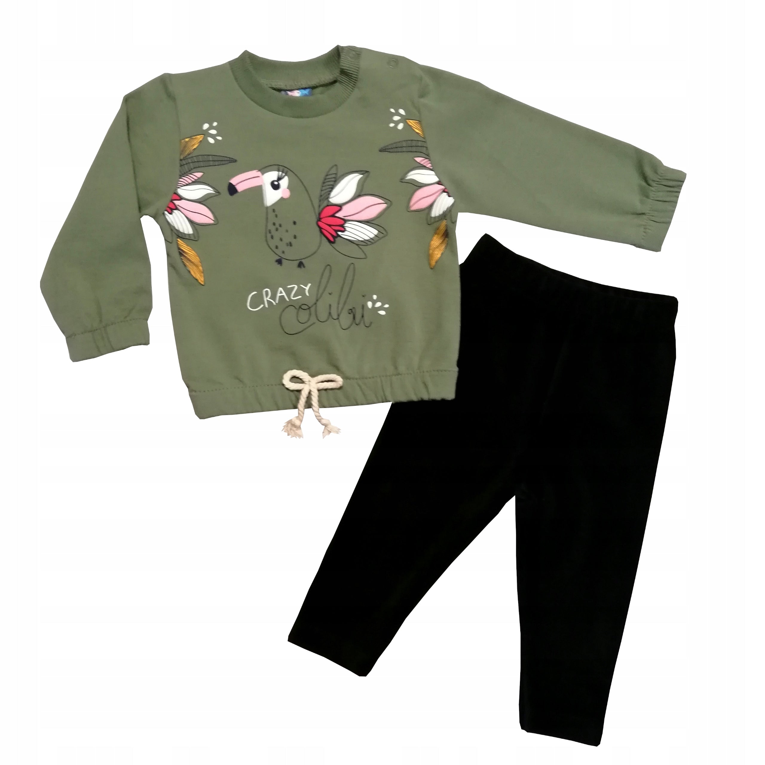 Komplet dziewczęcy bawełna 2cz Koliber 18m