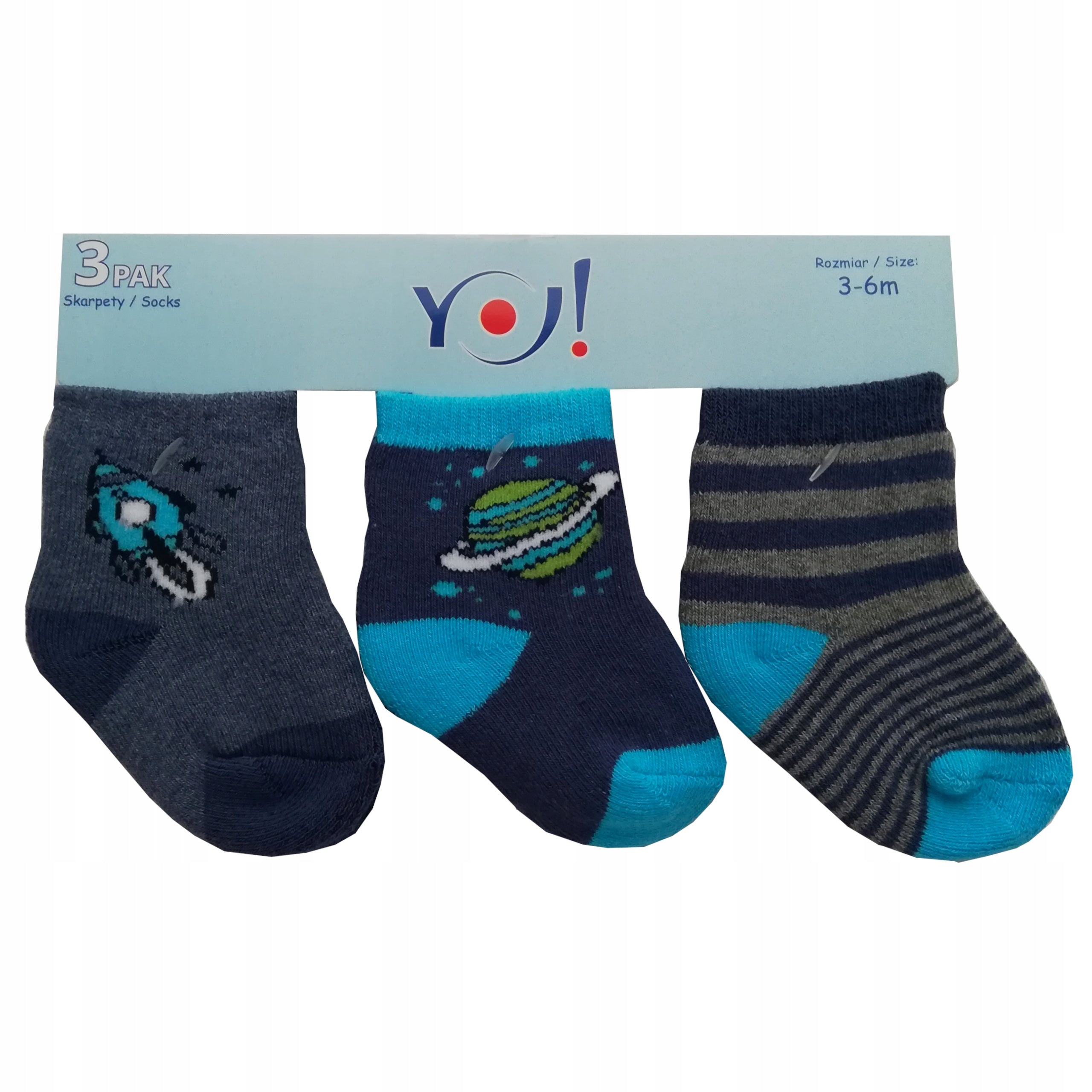 Skarpetki niemowlęce YOCLUB 2x 3 pak ciepłe frotte Polskie