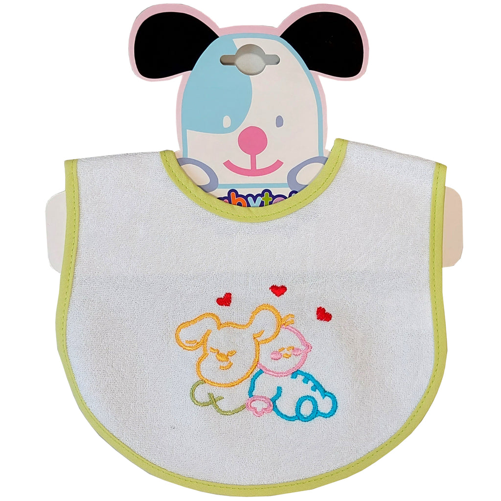 Śliniaki bawełniane na rzep wodoodporne 2 pak