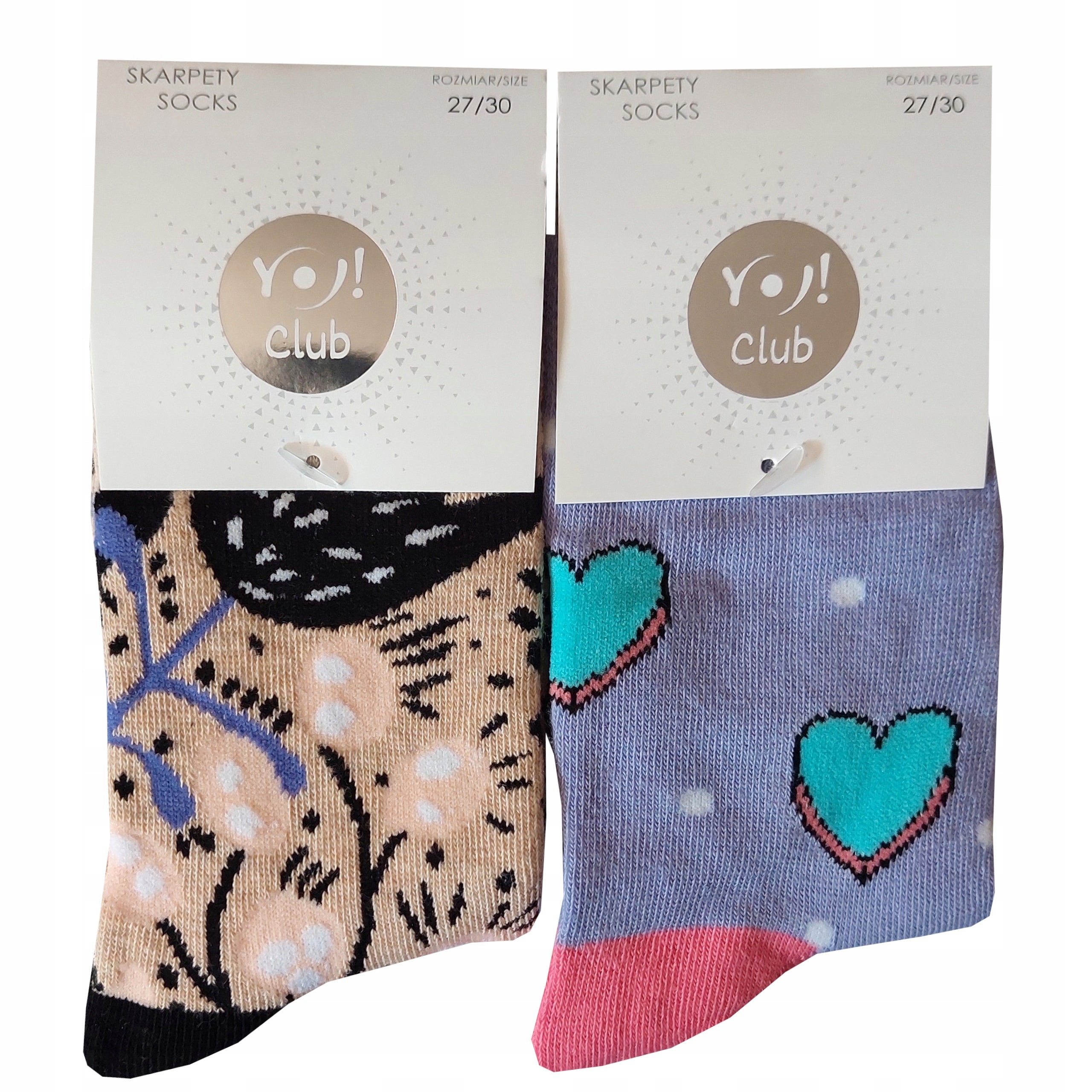Skarpetki dziewczęce bawełniane YO! 2 pak