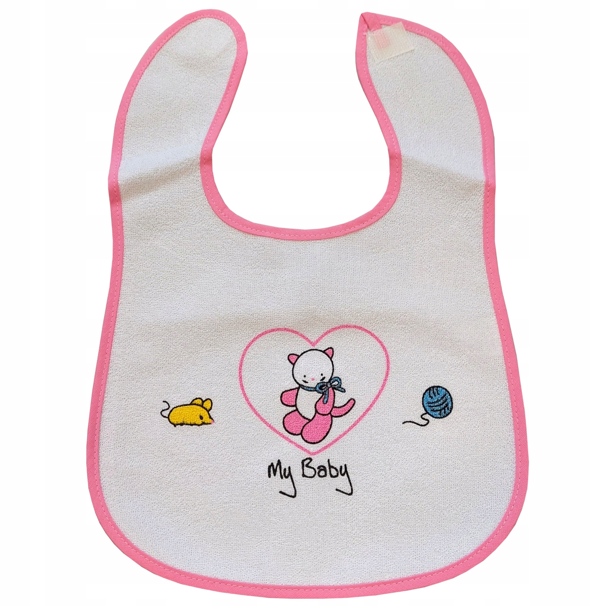 Śliniaki bawełniane na rzep duże wodoodporne 2 pak