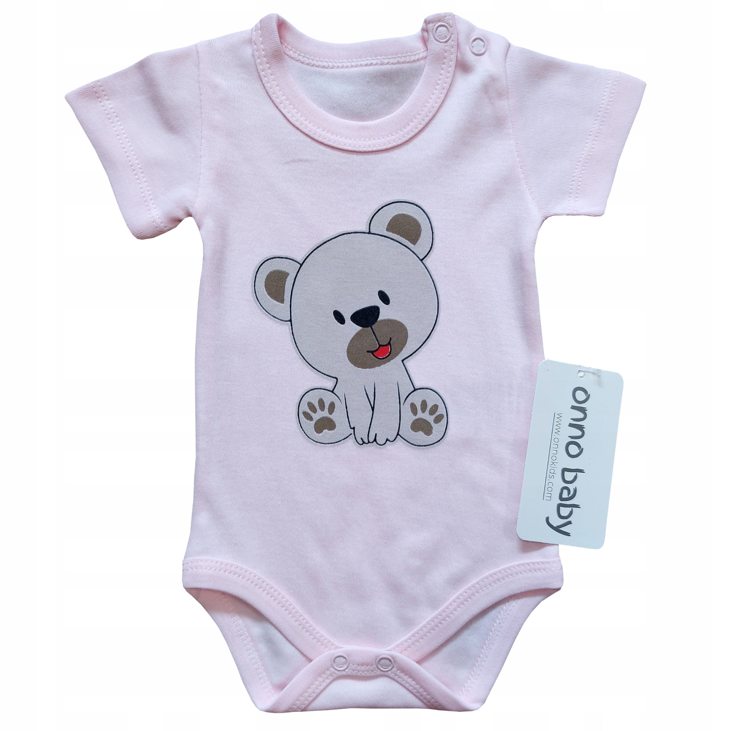 Body niemowlęce krótki rękaw bawełna