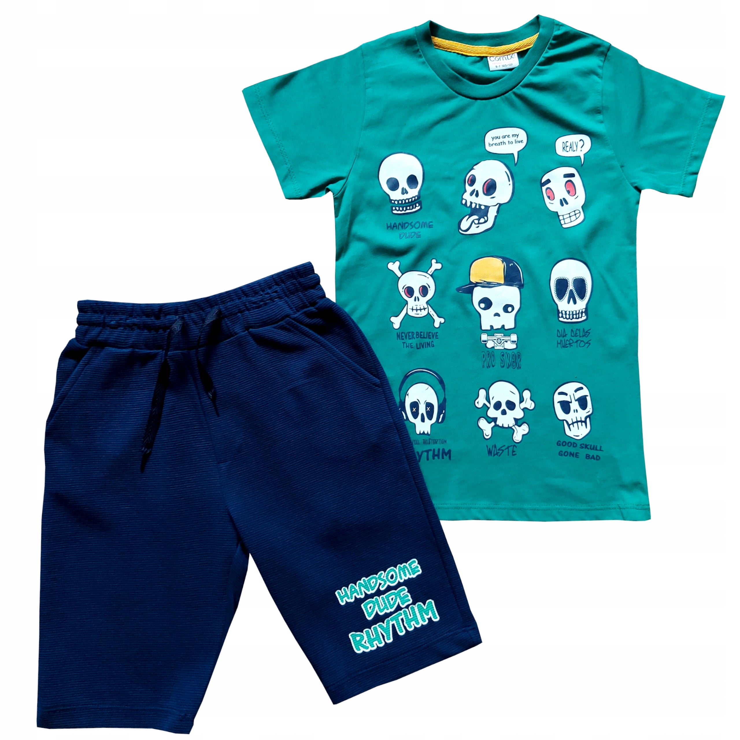 Komplet koszulka kr rękaw spodenki L lato