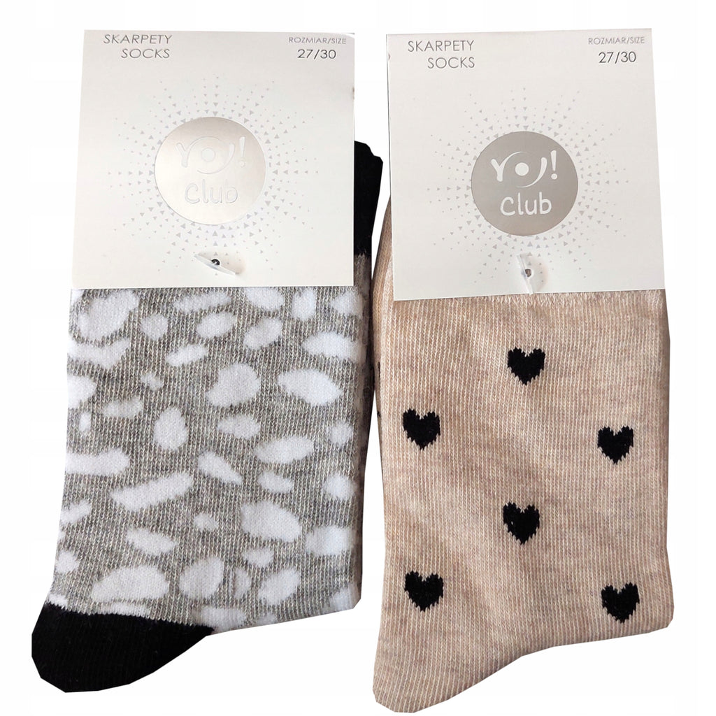 Skarpetki dziewczęce bawełniane YO! 2 pak