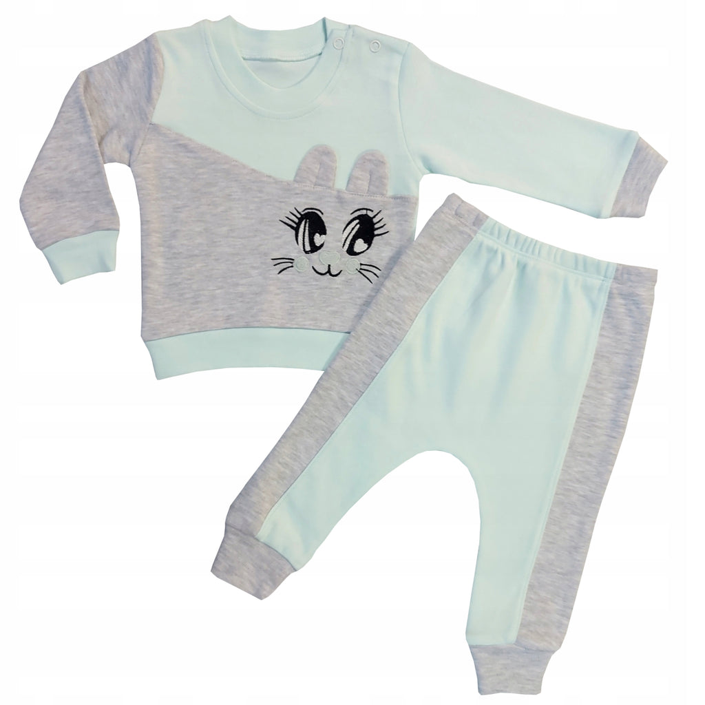 Dres dziewczęcy komplet 2 częściowy bawełniany