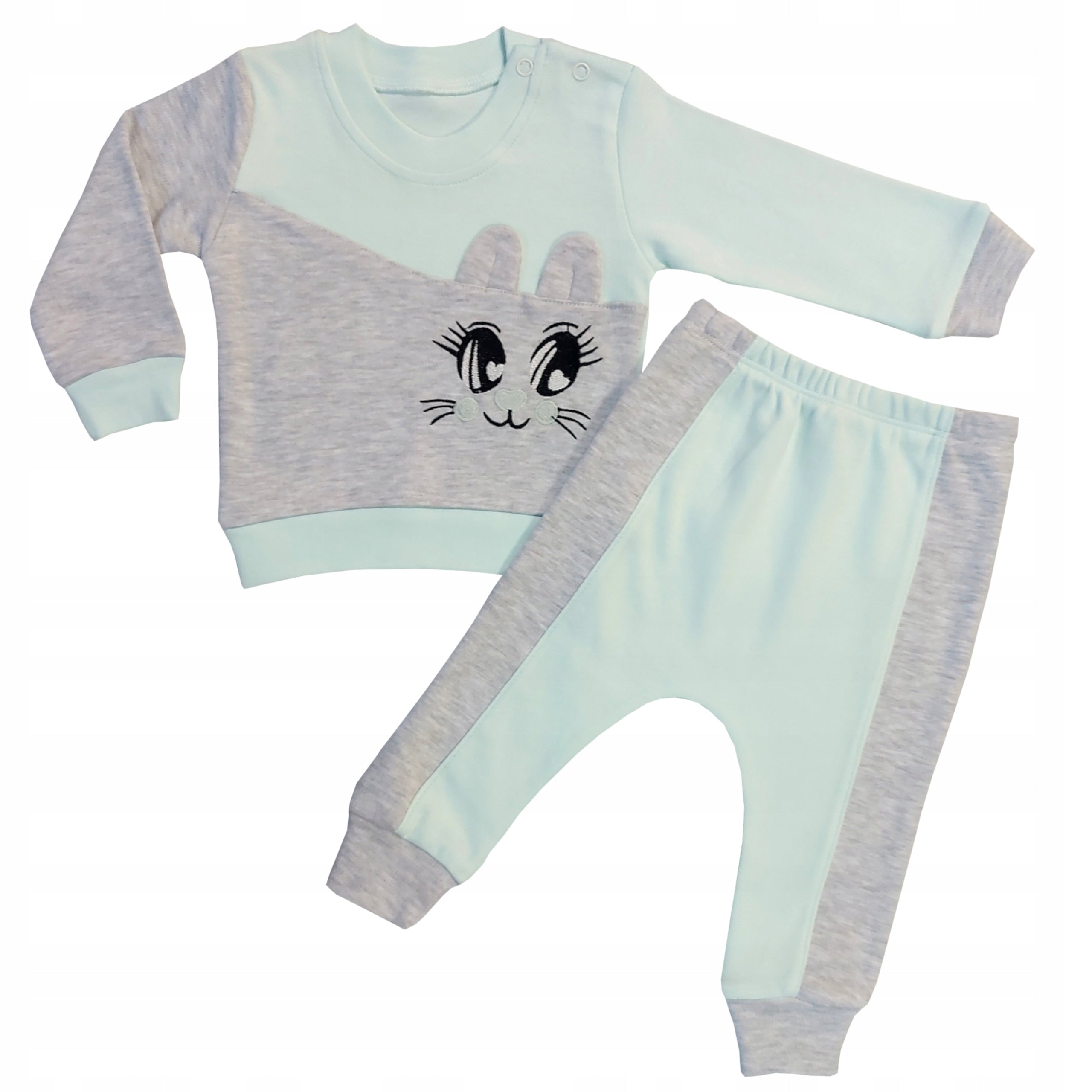 Dres dziewczęcy komplet 2 częściowy bawełniany