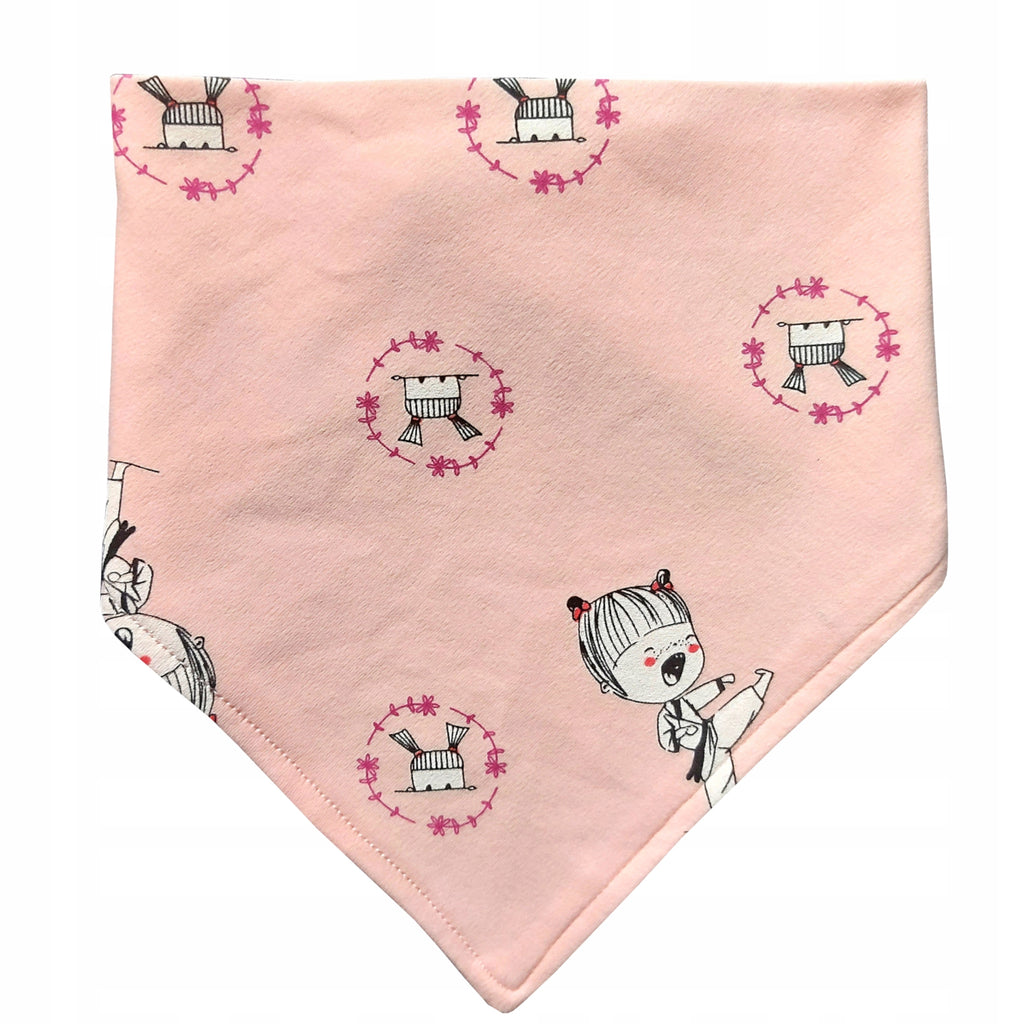 Apaszka śliniak na zatrzask chustka bawełniana