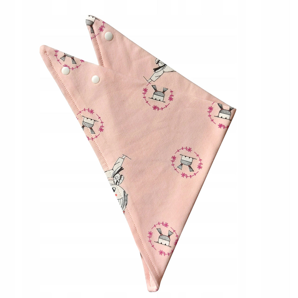 Apaszka śliniak na zatrzask chustka bawełniana