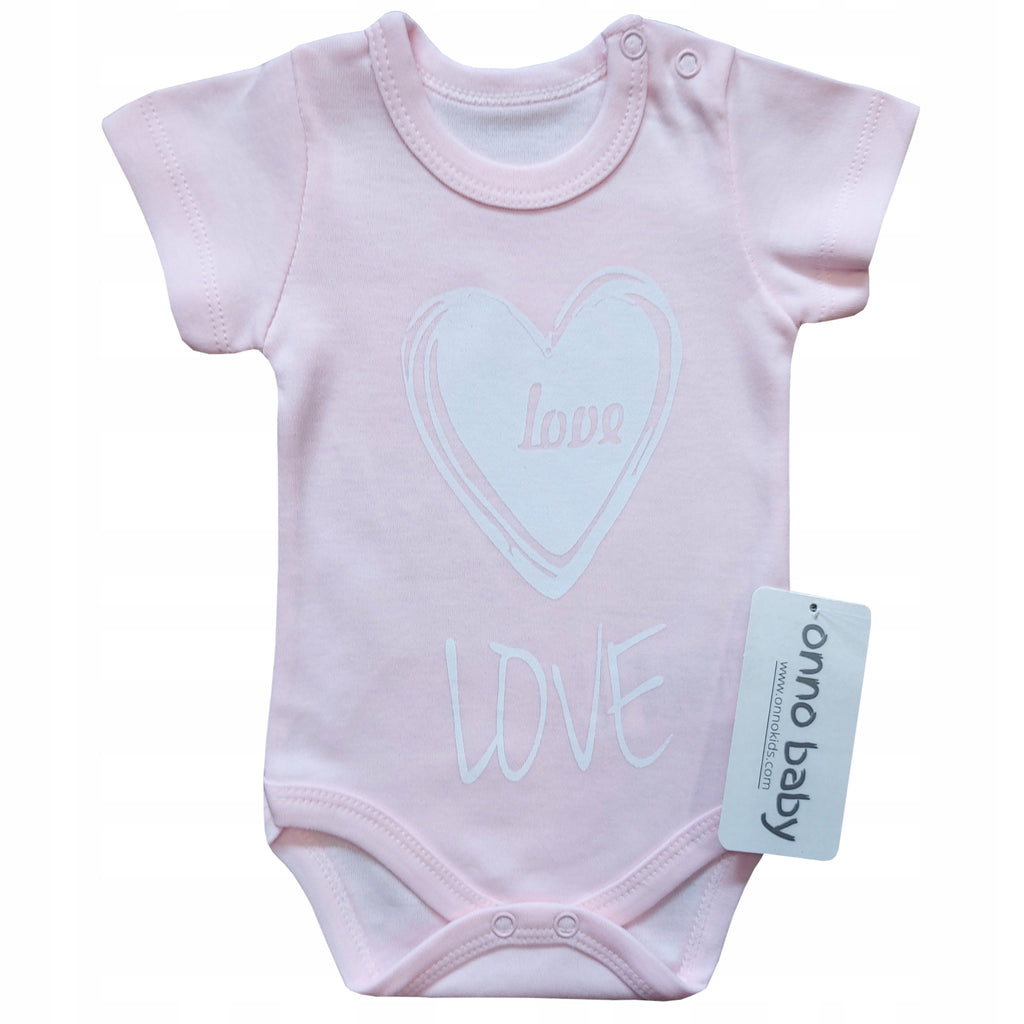 Body niemowlęce krótki rękaw bawełna