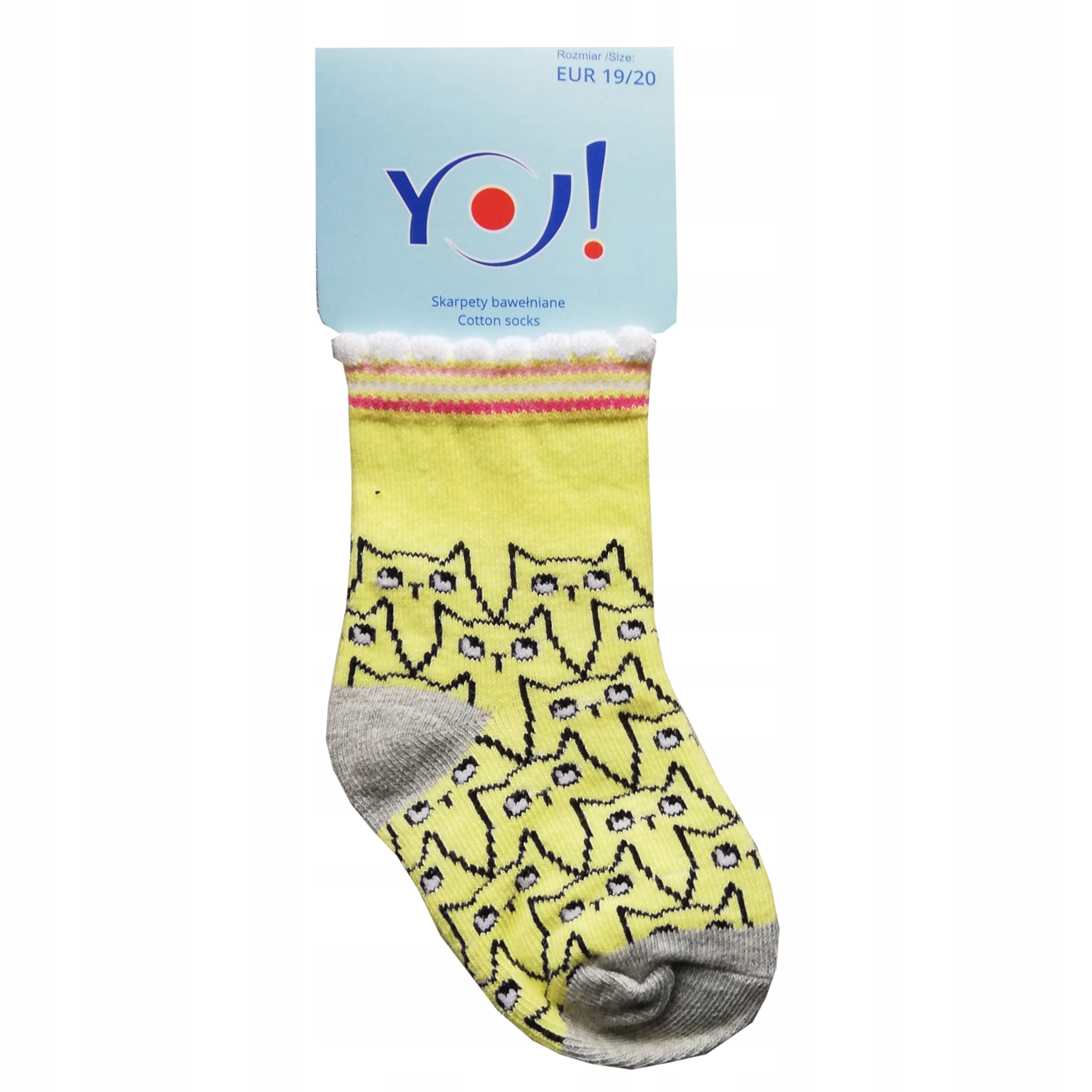 Skarpetki dziewczęce bawełniane 3Pak YO!