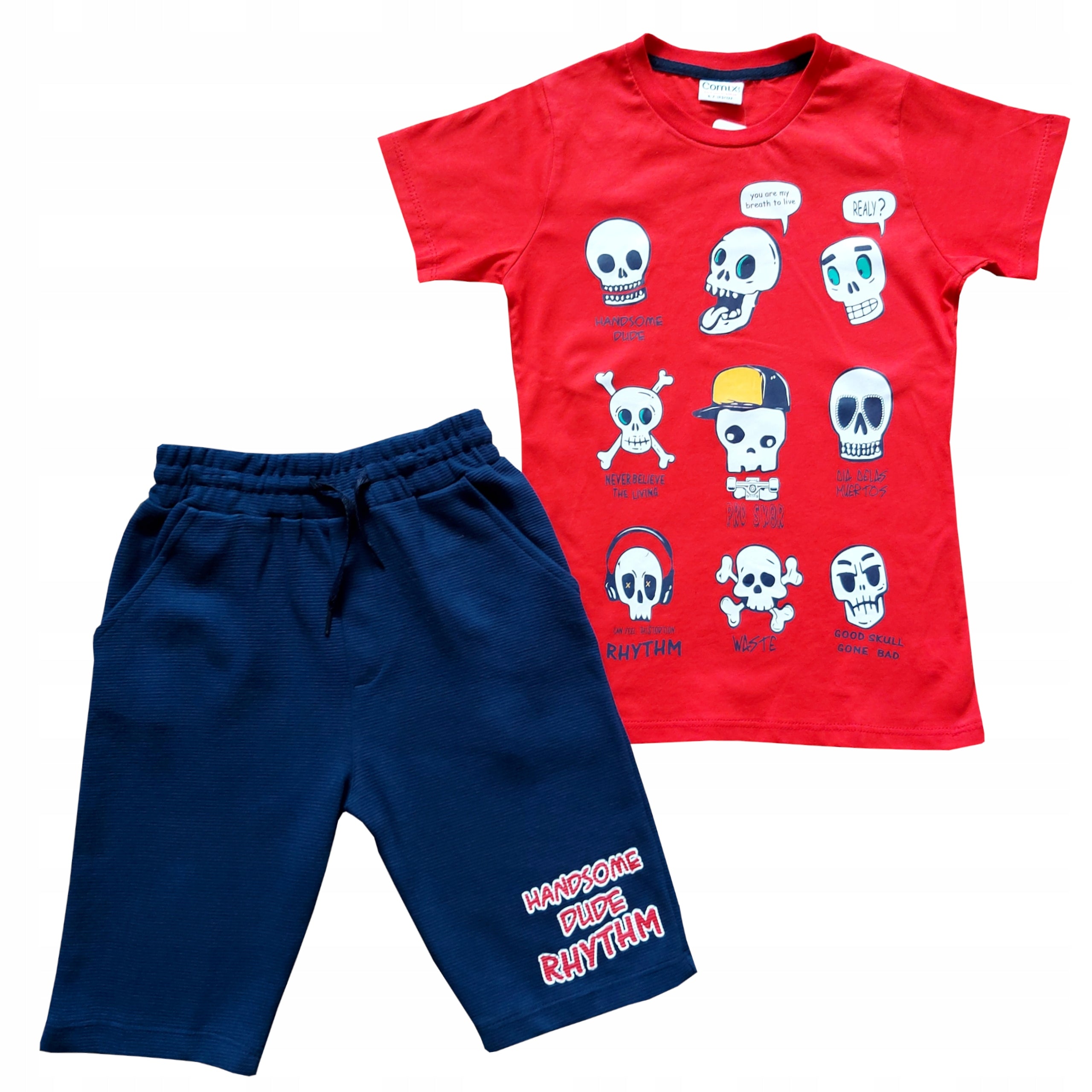 Komplet koszulka kr rękaw spodenki L lato