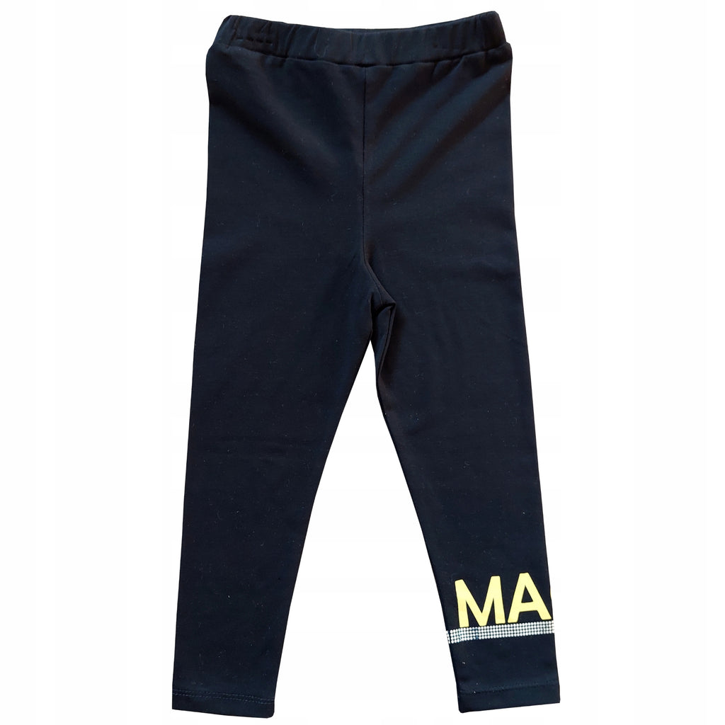 Komplet dziewczęcy bawełna bluza legginsy L