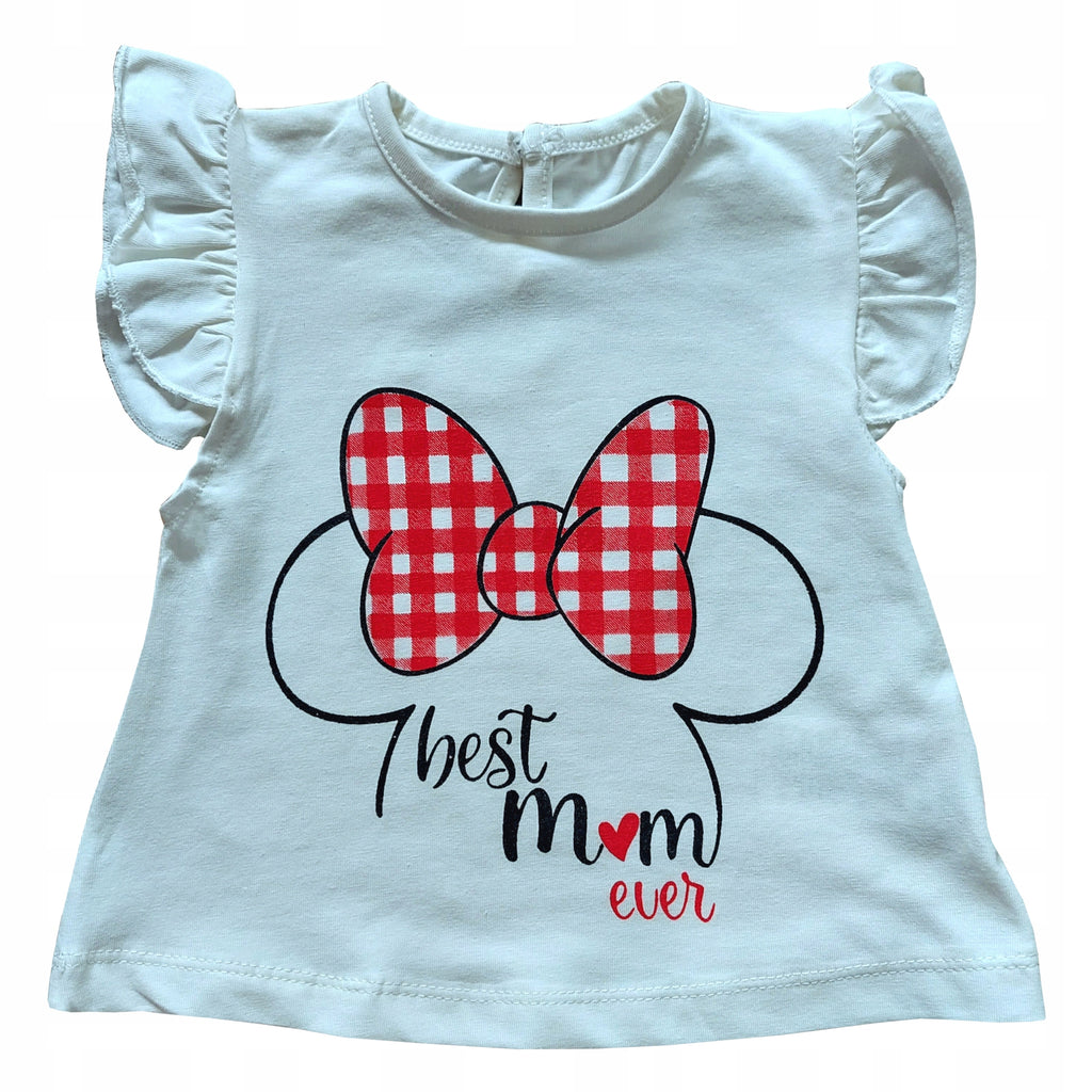 Komplet dziewczęcy koszulka kr rękaw spodenki