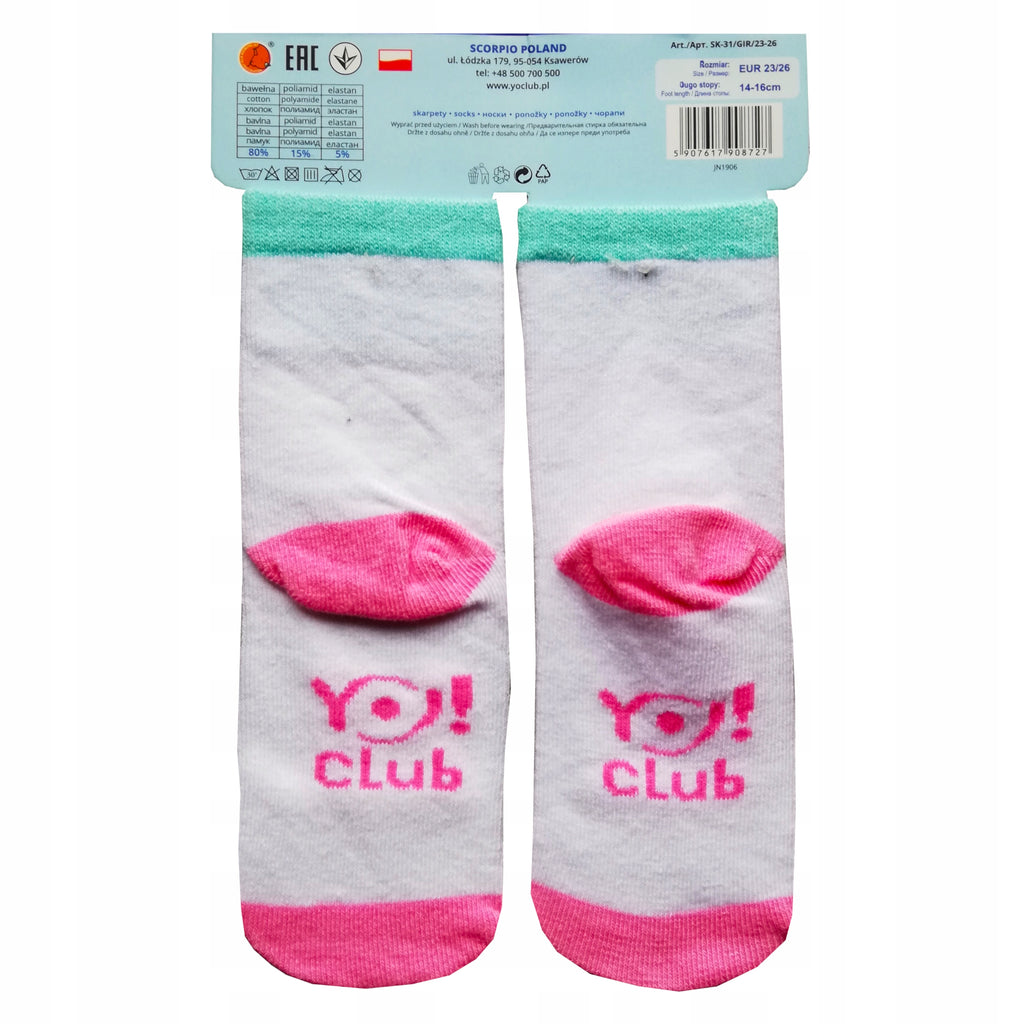 Skarpetki bawełniane z napisem I LOVE MUM