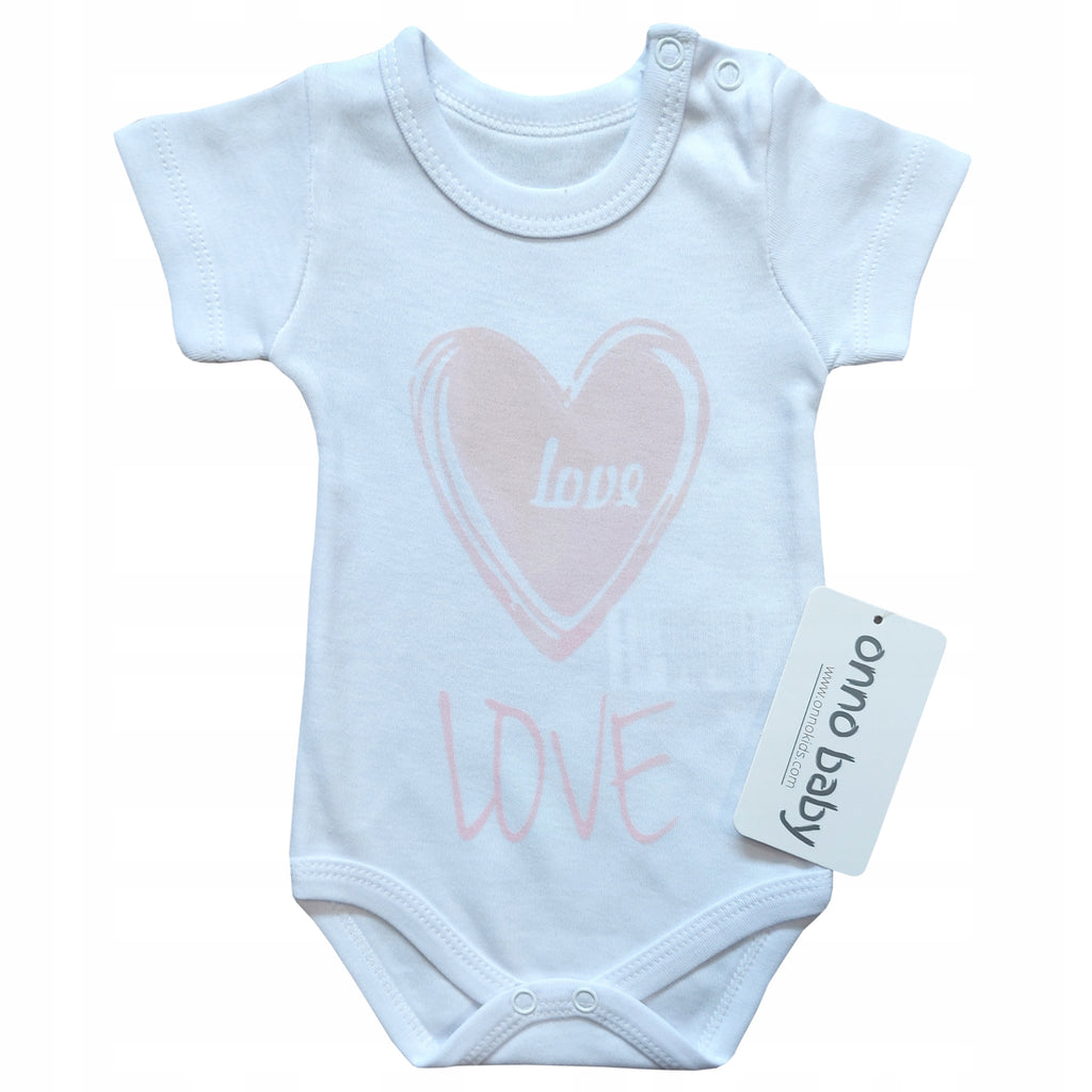 Body niemowlęce krótki rękaw bawełna