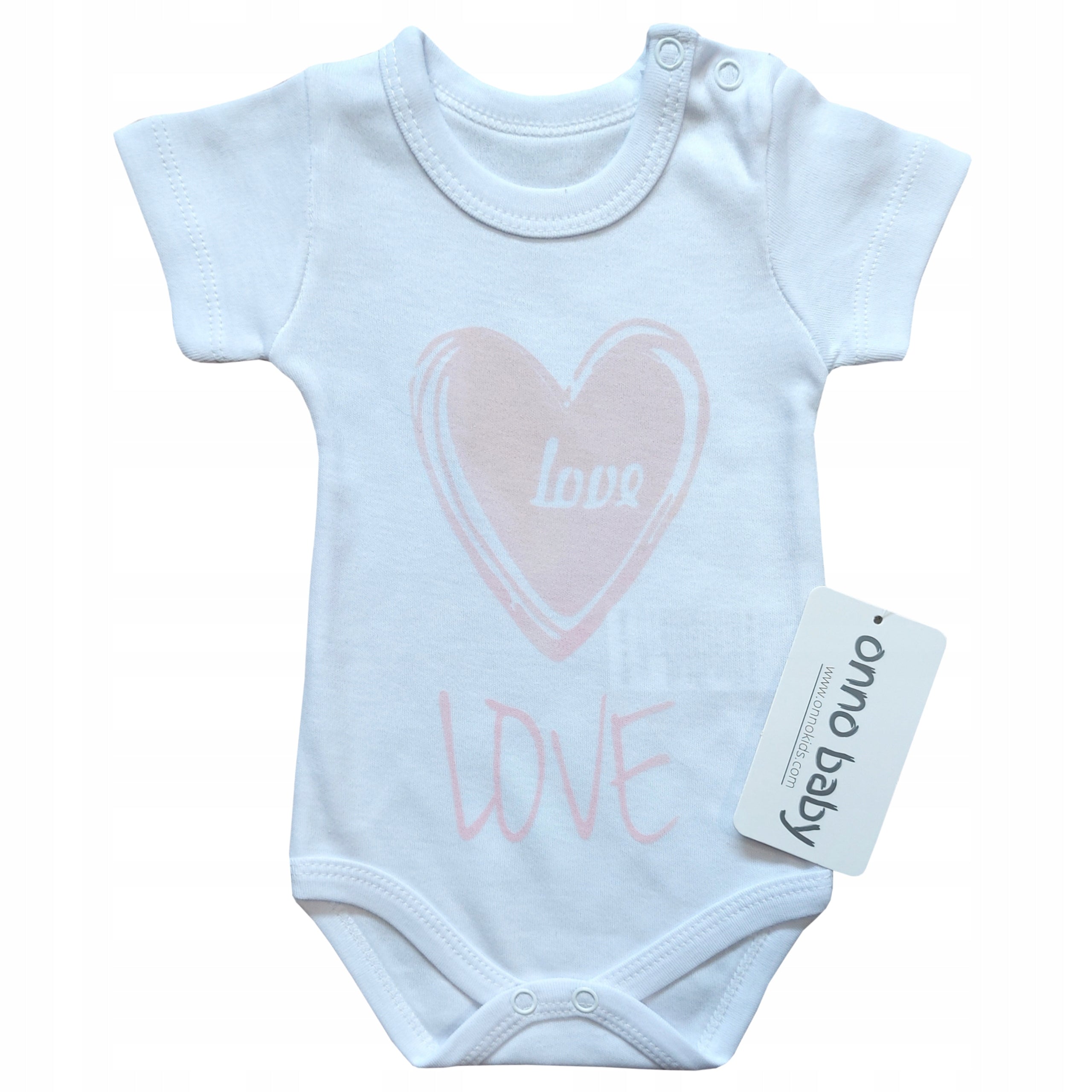 Body niemowlęce krótki rękaw bawełna