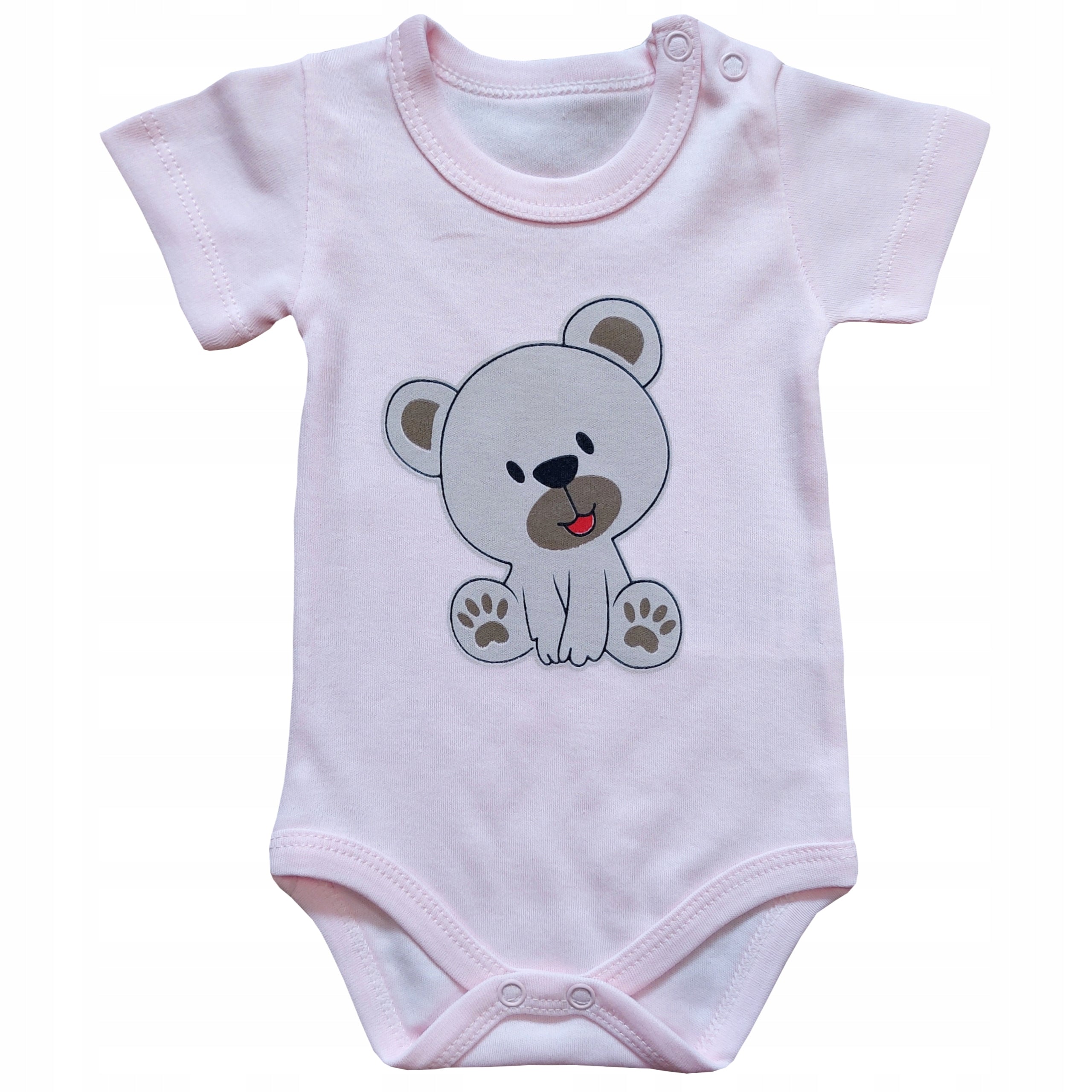 Body niemowlęce krótki rękaw bawełna