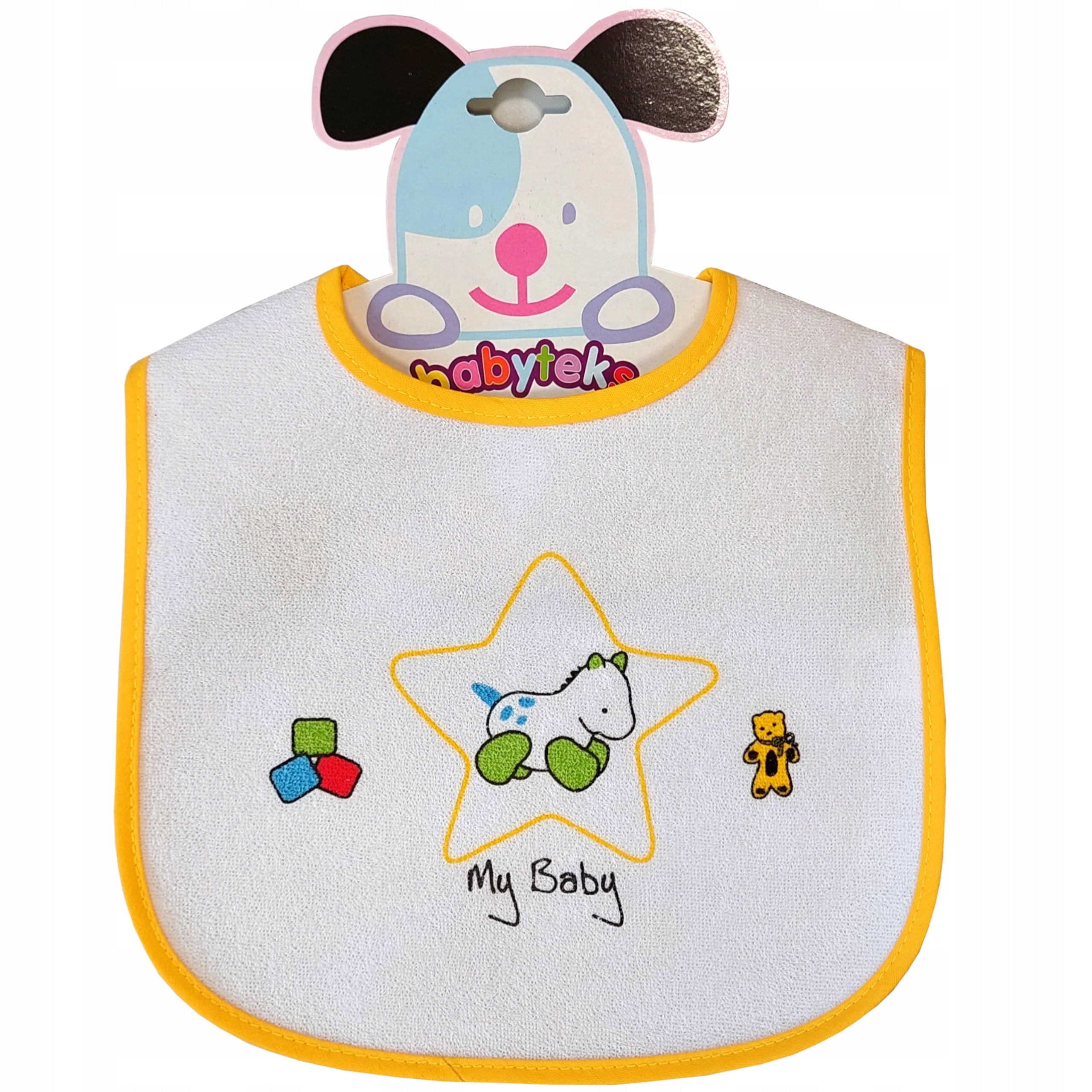 Śliniaki bawełniane na rzep duże wodoodporne 2 pak