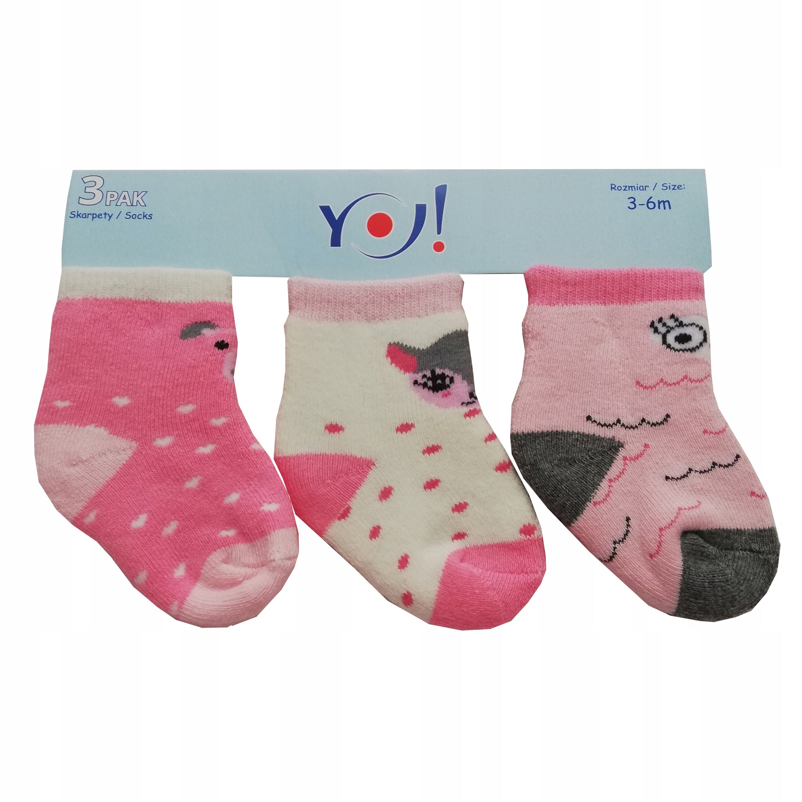 Skarpetki niemowlęce YOCLUB 2x 3 pak ciepłe frotte Polski